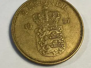 2 kroner Danmark 1957