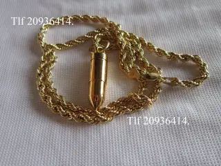 Halskæde, 9 mm-Patron halskæde.