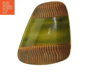 West Germany pyntefad orange grøn Keramikskål (str. 25x20 cm)