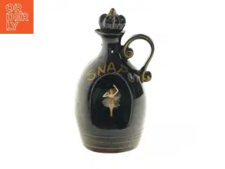 Retro snapseflaske med ballerina (str. 23 cm)