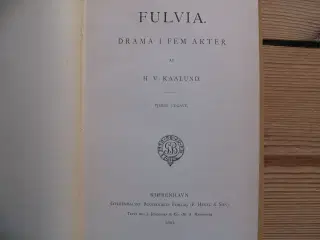 H.V. Kaalund. Fulvia, fra 1891