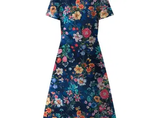  print kjole med blomster/størrelse Medium