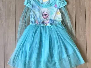 Frost kjole + slør str. 122 med Elsa Frost kjole
