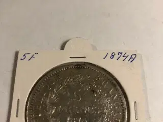 5 Francs 1874A France