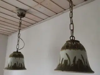 2 stk keramiklamper i hel stand