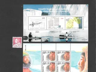 frimærker-Grønland - miniark