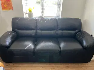 Lædersofa 3 personer 