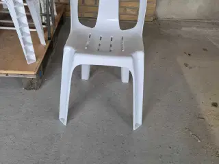 Havestole hvid plast