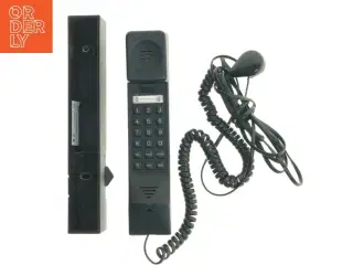 Fastnettelefon med røret og lader (str. 22 cm)