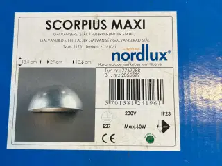 Skorpius maxi udendørslampe galvaniseret