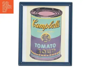 Campbell&#39;s Soup billede med ramme (str. 32,5x27,5 cm)