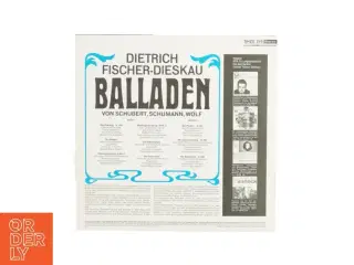 Dietrich Fischer-Dieskau Balladen Vinylplade