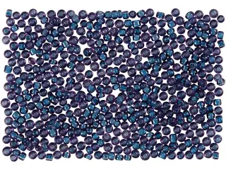 Rocaiperler, diam. 1,7 mm, str. 15/0, hulstr. 0,5-0,8 mm, mørk blå, 500g/ 1 ps.