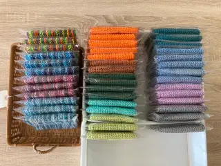 Strikkede karklude, 100% bomuld