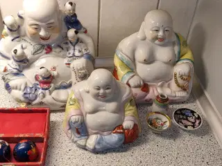 Buddha figurer I porcelæn 