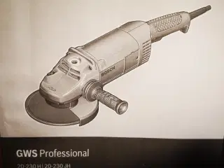 Stor Bosch Vinkelsliber GWS Professional, 20-230H