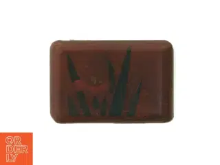 Gammel kinesisk Træ æske(str. 9x6 cm)