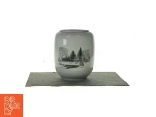Vase med print  (str. HØ:23x13,5cm)