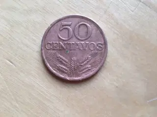 50 Centavos fra 1973 portugisk mønt