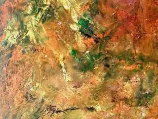 Indian Summer – Akrylmaleri, 88x116 cm, Abstrakt 
