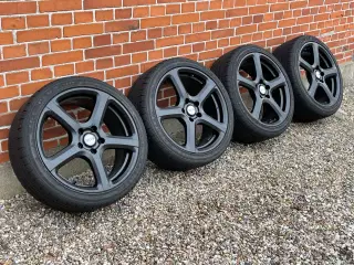 Alufælge 225/40/ R18 5x112 vinterdæk 90% mønster