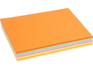 Pastel karton, A4, ark 210x297 mm, 160 g, pastelfarver, 210ass. ark/ 1 pk.