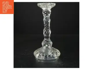 Glas lysestage (str. 22 cm)