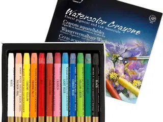 Gallery Akvarelkridt - 12 stk. i Ass. Farver