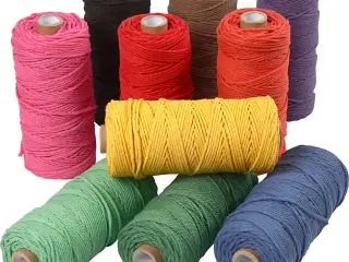 Knyttegarn, L: 100 M, tykkelse 2 mm, Tyk kvalitet 12/36, stærke farver, 10x225g/ 1 pk.