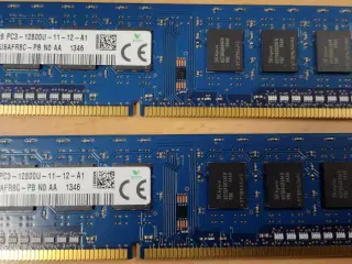 SDRAM  - DDR3 - 2x4GB - 1,5 volt, pc3-12800