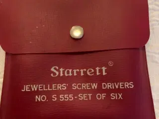 Starrett jewellers screw drivers