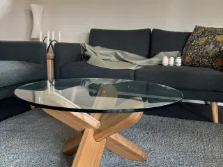 Sofabord med glasplade