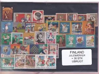 Finland Julemærker  36 Stk. Ubrugt