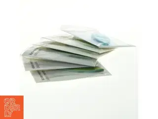 Seks pakker selvklædende memoer (post-it notes) med bladmotiv (10 cm) 10 cm)