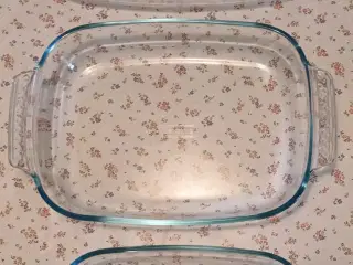 3 ovnfaste glasfade i 3 størrelser 