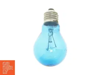 Blå glødepære fra Sm Lampen (str. 60 watt)