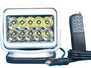 Søgelygte, LED, 12V - 50 Watt (med fjernbetjening)