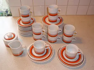 Orange kaffestel (KAHLA)
