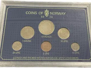Møntsæt 1974 Norge