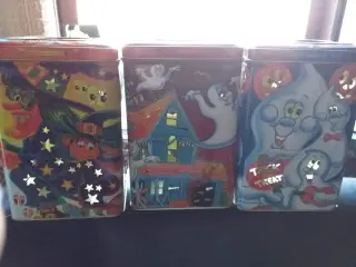 3 dåser med halloween motiv 