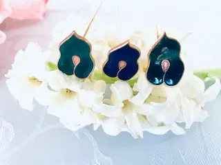 Vintage emalje blomster 