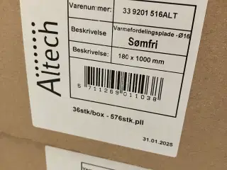 Varmefordelings plader 