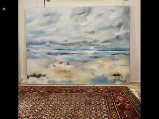 Abstrakt landskab 120 x 90