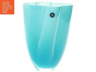 Blå vase fra Royal Copenhagen (str. 23x17 cm)