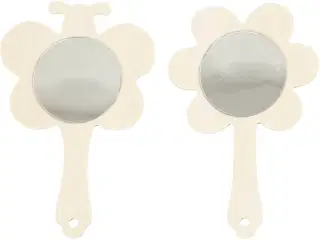 Håndspejle, H: 13,9 cm, B: 9 cm, 2stk./ 1 pk.