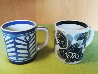 Årskrus store fra Royal Copenhagen 1970 og 1979