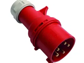Cee stikprop 32a/415v ip44. rød