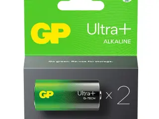GP Ultra Plus Alkaline C-batteri 14AUP/LR14 2-pak