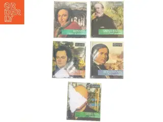 Klassiske komponister - CD-sæt (str. 13,5x15, 5 styk cm)