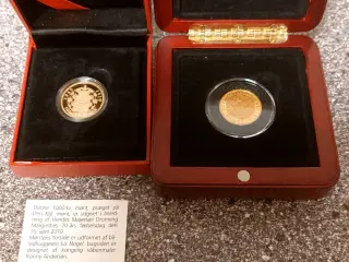 3000kr og 1000kr guldmønt 